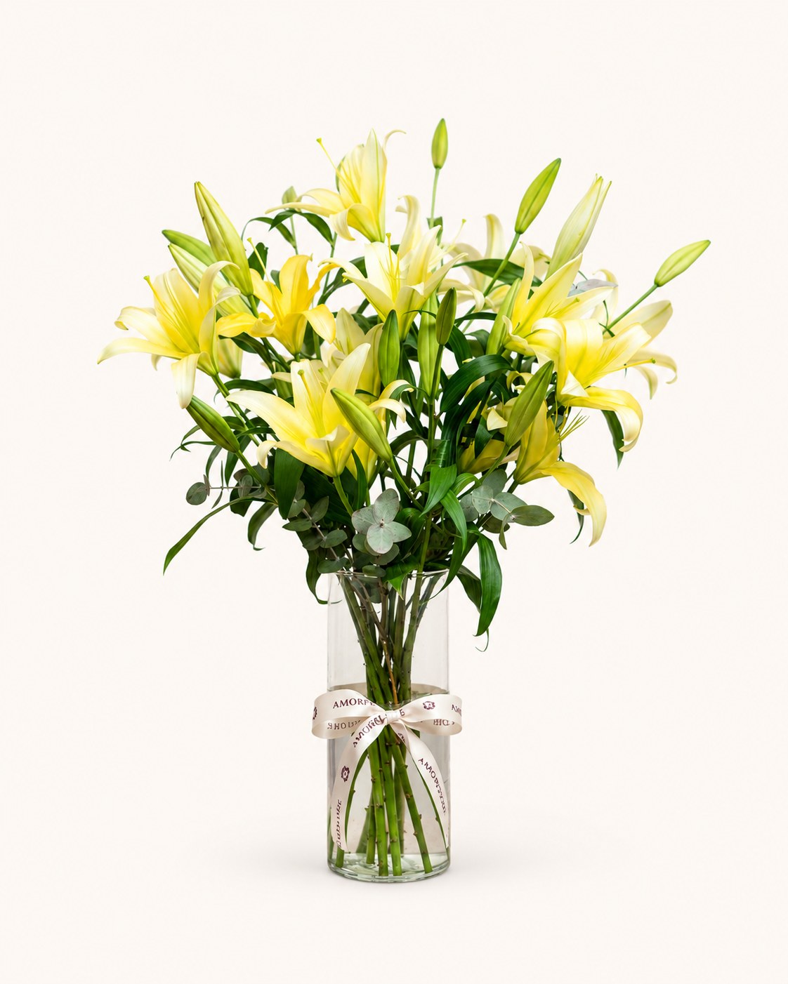 Lemon Lily Vase