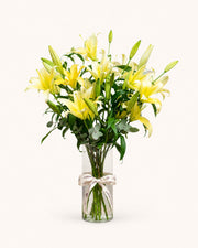 Lemon Lily Vase