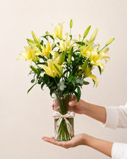 Lemon Lily Vase